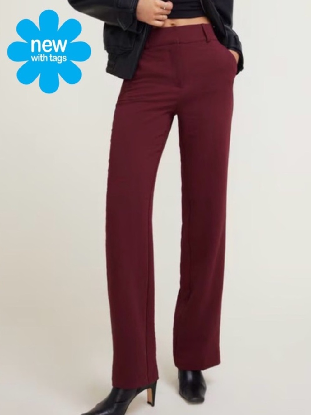 NWT 🦋 LUCKY BRAND Wine Straight Leg pants | Size: 8/29